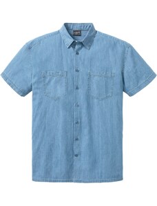 bonprix Džínsová košeľa s krátkym rukávom, Loose Fit, farba modrá, rozm. 39/40 (M)