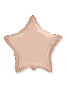 Flexmetal Fóliový balón Hviezda - ružovo-zlatá