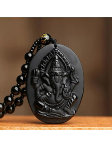 BudNej Amulet ÚSPECH a INTELIGENCIA z obsidiánu MN6016