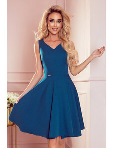 NUMOCO Elegantné modré šaty ARIANNA 114-15