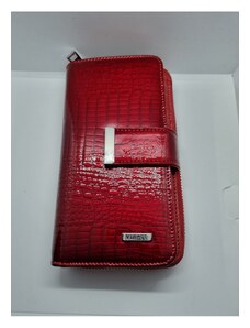 Katrin's Fashion Kožená červená peňaženka Via55
