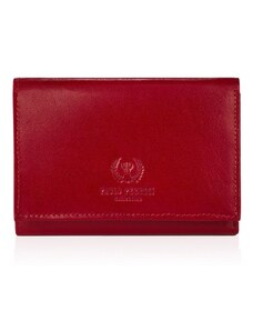 PAOLO PERUZZI Dámska kožená peňaženka RFID | červená T-32-RD