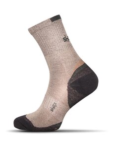 Buďchlap Bavlnené pánske ponožky v béžovej farbe Clima Plus