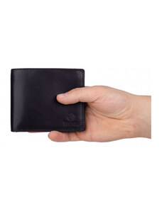 SEGALI Pánska peňaženka kožená SEGALI 148 čierna