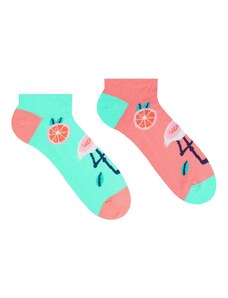 Buďchlap Veselé členkové letné ponožky Plameniak
