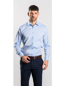Alain Delon Modrá Extra Slim Fit business košeľa