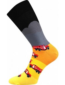 TWIDOR farebné veselé ponožky Lonka - HASIČI - 1 pár