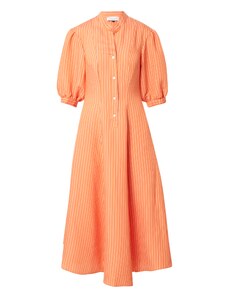 Closet London Košeľové šaty oranžová / biela