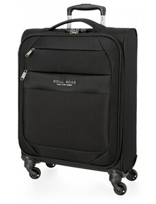 JOUMMA BAGS Textilný cestovný kufor ROLL ROAD ROYCE Black / Čierny, 55x40x20cm, 39L, 5019121 (small)