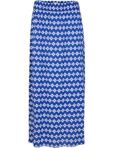 bonprix Viskózová sukňa s potlačou, farba modrá