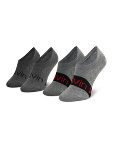 Calvin Klein pánske šedé ponožky 2 pack