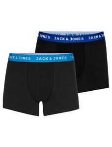 JACK & JONES Boxerky 'Rich' kráľovská modrá / čierna / biela