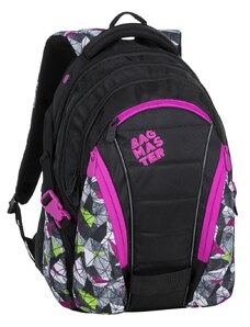 Bagmaster BAG 9 B študentský batoh - ružovo zelený