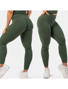 NEBBIA - Legíny high waist z organickej bavlny 405 (dark green)
