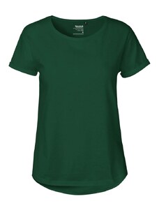 Neutral Dámske tričko s ohrnutými rukávmi z organickej Fairtrade bavlny
