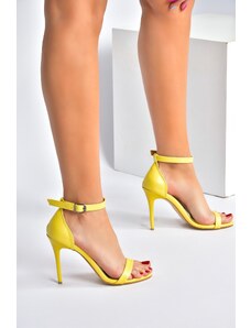 Fox Shoes Sandále - Žltá - Podpätky na podpätku