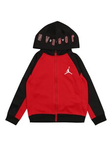 Jordan Tepláková bunda červená / čierna / biela