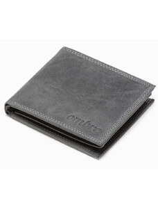 Ombre Clothing Pánska kožená peňaženka - čierna A092
