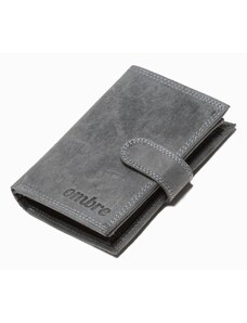 Ombre Clothing Pánska kožená peňaženka - čierna A091
