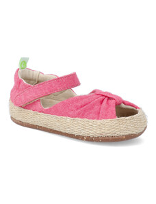 Barefoot sandálky Tip Toey Joey - Coasty Green melancia canvas ružové