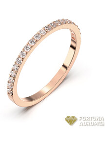 Briliantový prsteň - ružové zlato 22168B/RX
