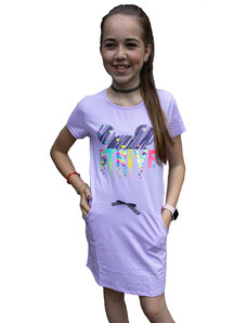 STRIVE dívčí letní šaty FIALOVÉ