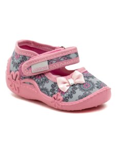 Vi-GGa-Mi ružové detské plátené sandálky BIANKA