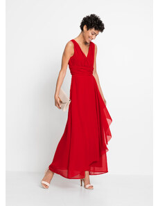 bonprix Maxi šaty z recyklovaného polyesteru, farba červená, rozm. 38
