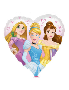 Amscan Fóliový balón srdce - Disney Princesses