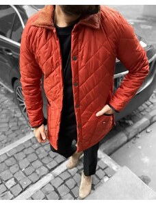 Fashionformen Elegantná pánska prechodná bunda červená DJP90