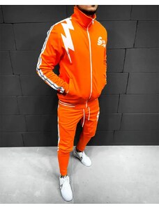 Fashionformen Štýlová pánska tepláková súprava oranžová 2Y Premium Flash