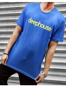Fashionformen Modré pánske tričko OT SS Deephouse