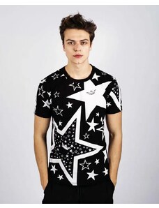 Fashionformen Čierne pánske tričko OX Stars