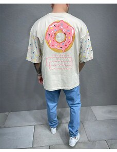 Fashionformen Béžové pánske tričko 2Y Premium Donut