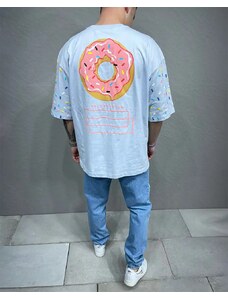 Fashionformen Svetlo-modré pánske tričko 2Y Premium Donut