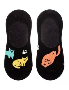 Neviditeľné ponožky Feetee Happy cats