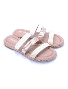 Elegantní, páskové pantofle Piccadilly 404044-3 bílá