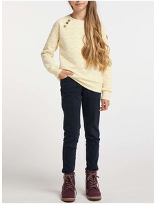Light Yellow Girly Patterned Ragwear Sweatshirt Darinka Chevron - Girls