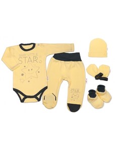 Baby Nellys Súpravička do pôrodnice Baby Little Star - žltá
