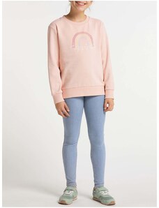 Light pink girly sweatshirt Ragwear Evka - Girls