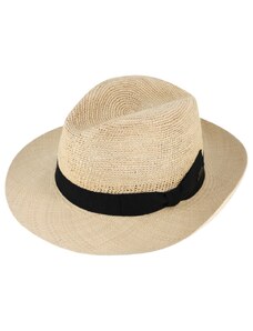 Fiebig - Headwear since 1903 Letný slamený klobúk Fedora - ručne pletený - Ekvádorská panama - Traveller "Crochet"