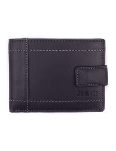 SEGALI Pánska peňaženka kožená SEGALI 7515L čierna