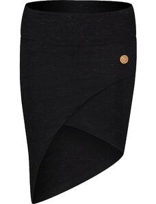 Nordblanc Čierna dámska bavlnená sukňa HOURGLASS