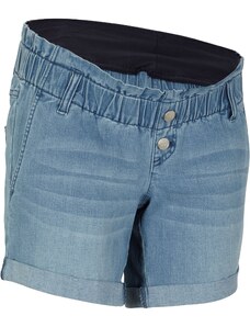 bonprix Materské džínsové šortky Paperbag, farba modrá
