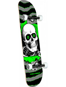 powell peralta Skateboard ripper one off silver/green blue birch complete