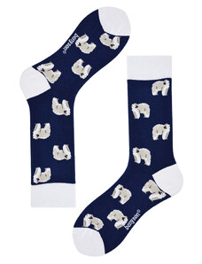 Benyson Polar bear veselé ponožky vysoké 042