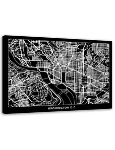 Gario Obraz na plátne Plán mesta Washington DC Rozmery: 60 x 40 cm