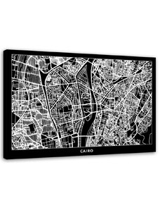 Gario Obraz na plátne Plán mesta Káhira Rozmery: 60 x 40 cm