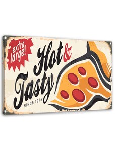 Gario Obraz na plátne Ceduľa retro pizza Rozmery: 60 x 40 cm
