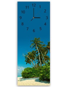 Gario Hodiny na stenu Tropická pláž Rozmery: 25 x 65 cm